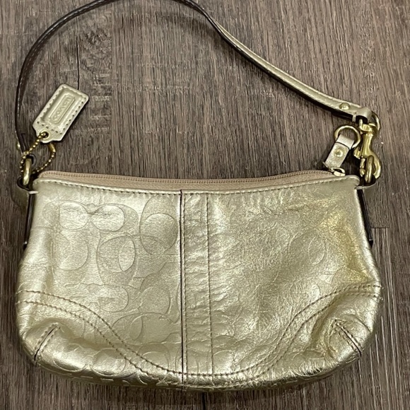 Gold Coach Wristlet - Picture 2 of 4